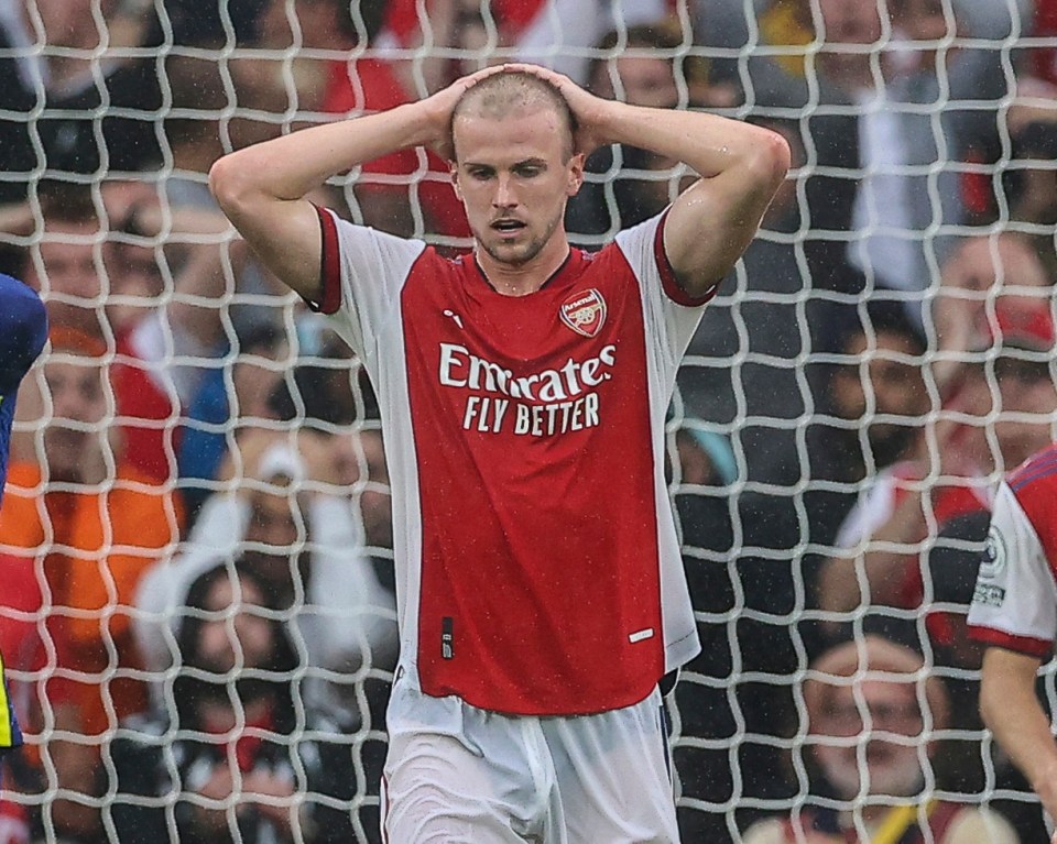 Rob Holding hangs his head as his side are outclassed