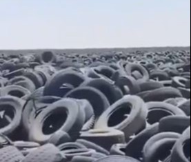 The tyres are stored in temperatures that often brush 50C