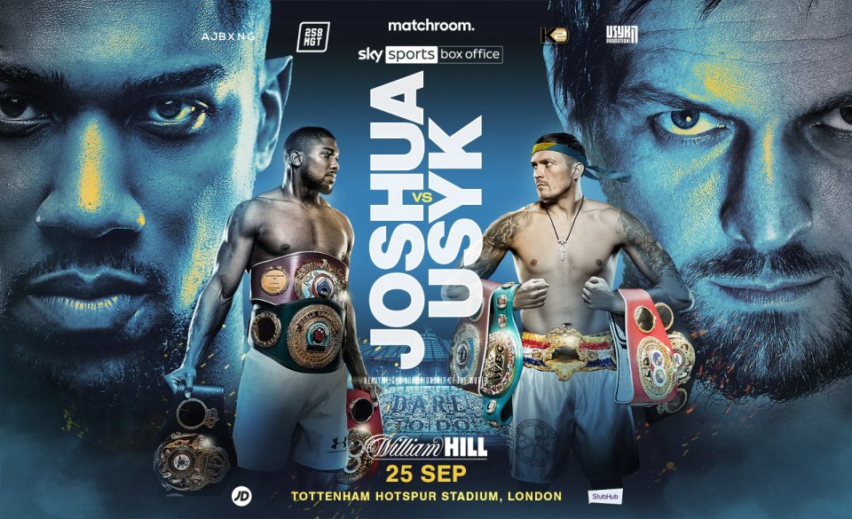 Anthony Joshua will defend his unified heavyweight titles against Oleksandr Usyk next month