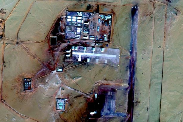 Aerial images show the facility in Niger, near the Libyan border