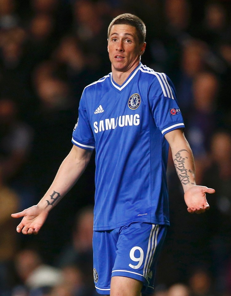 Fernando Torres couldn't replicate the form he showed at Liverpool at Stamford Bridge