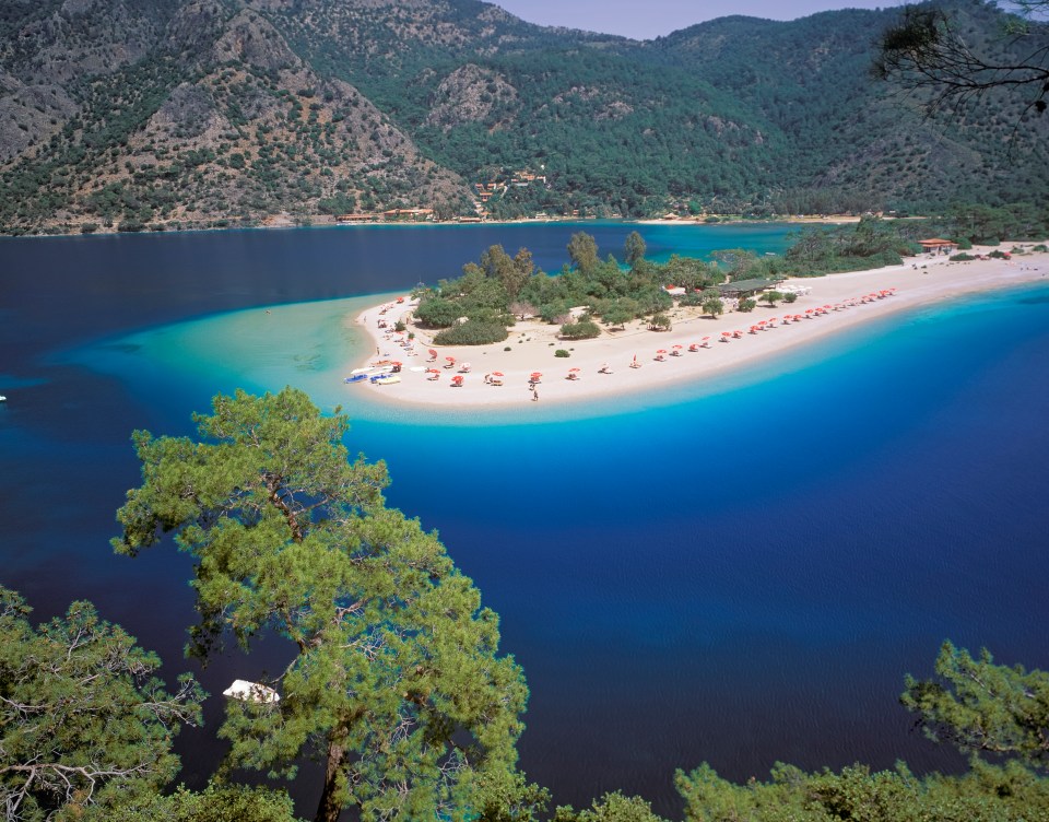 Glorious view of the Blue Lagoon, Oludeniz, Anatolia, in Turkey