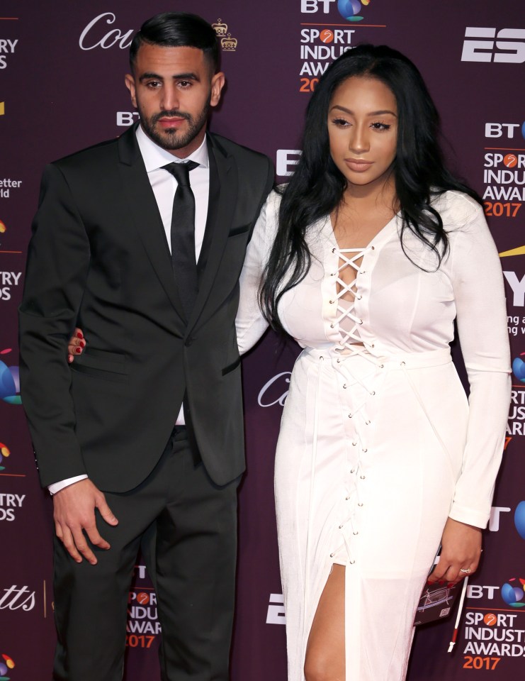 Rita and Riyad in happier times at the BT Sport Awards in 2017