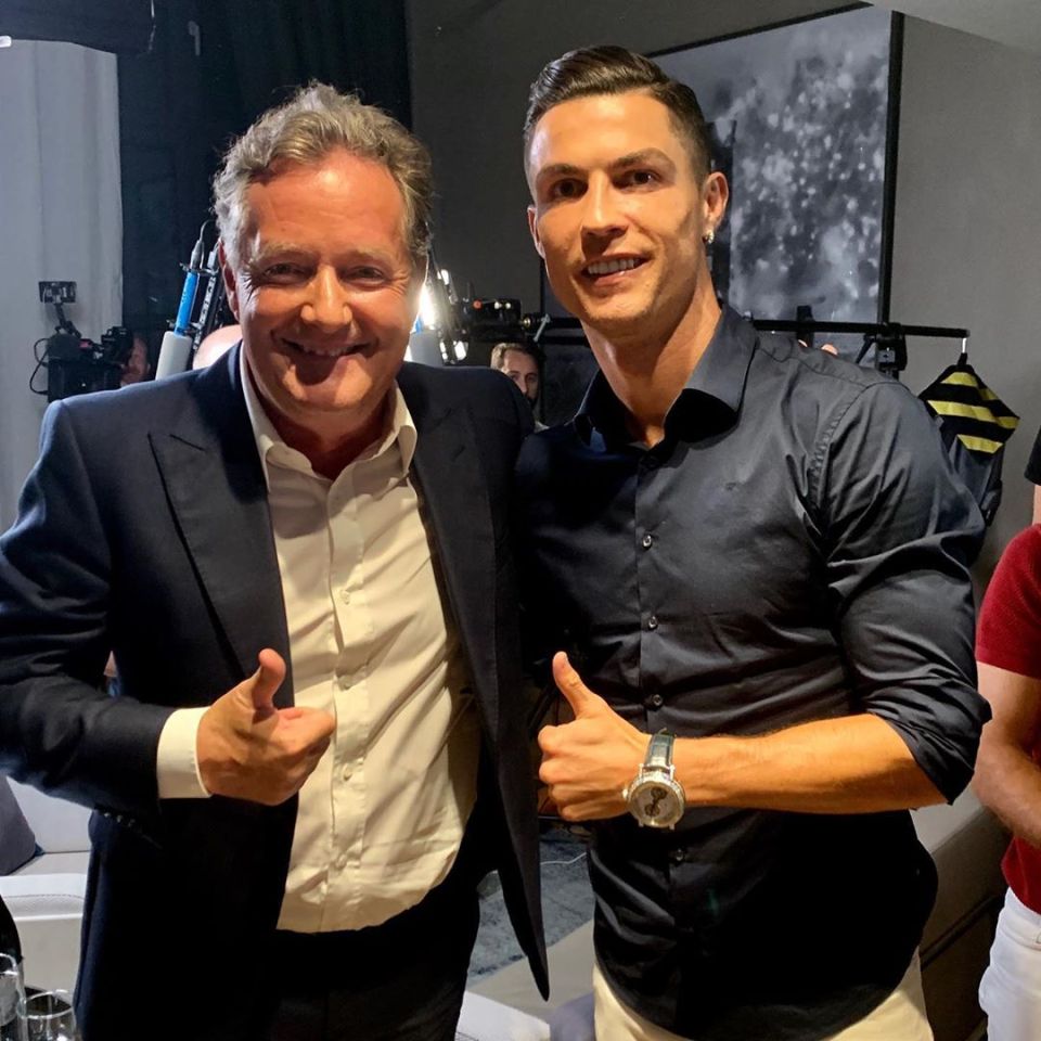 Piers Morgan is one of just 57 people Cristiano Ronaldo follows on Twitter