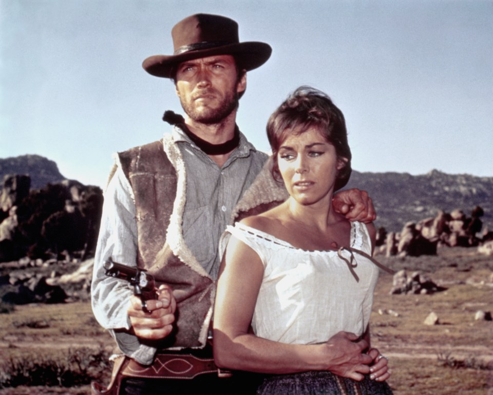 Screen legend Clint with Marianne Koch on the set of 1964 classic A Fistful of Dollars