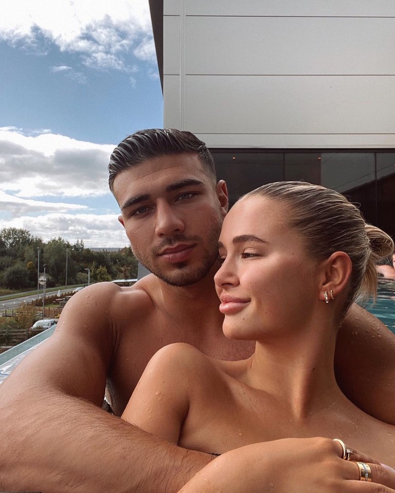 Tommy Fury pictured with girlfriend Molly-Mae Hague