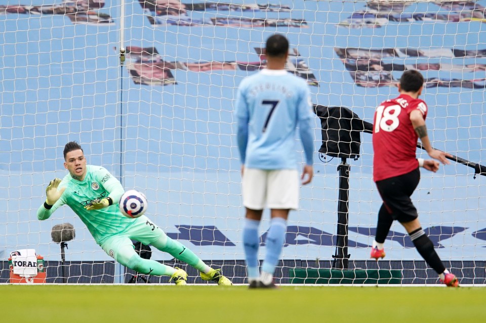 Fernandes scored 13 from the spot for United last season - but missed one against Newcastle