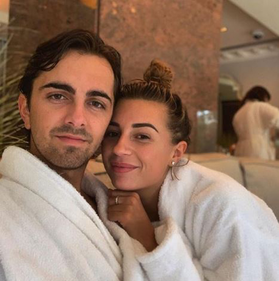 Sammy Kimmence with his ex-girlfriend Dani Dyer