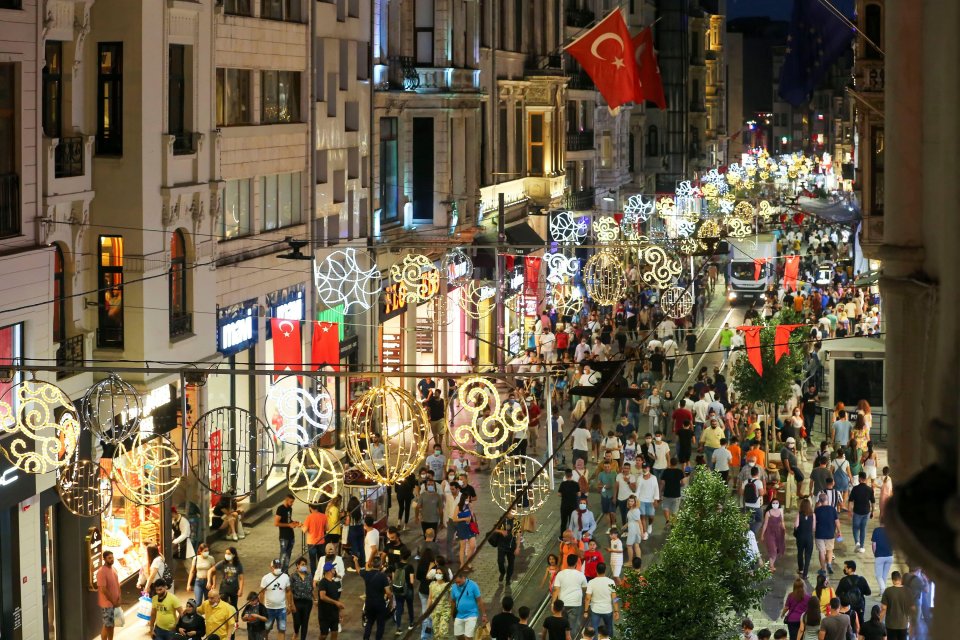 Lively Istanbul, Turkey, July, 2021