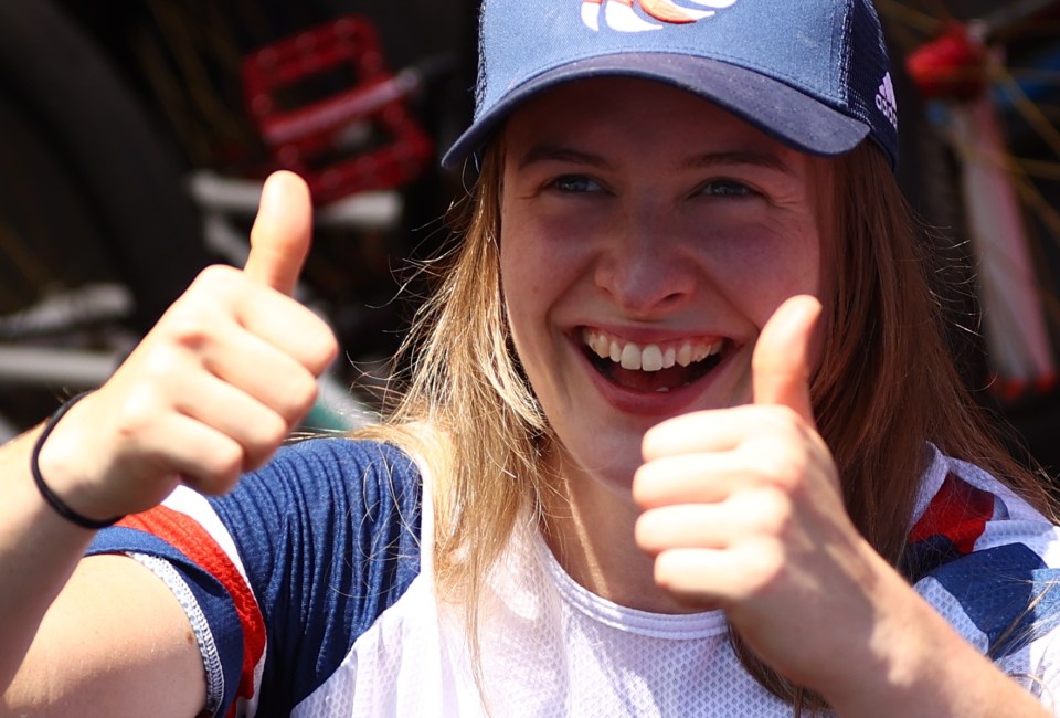 Charlotte Worthington bagged gold after a stunning run in the BMX freestyle