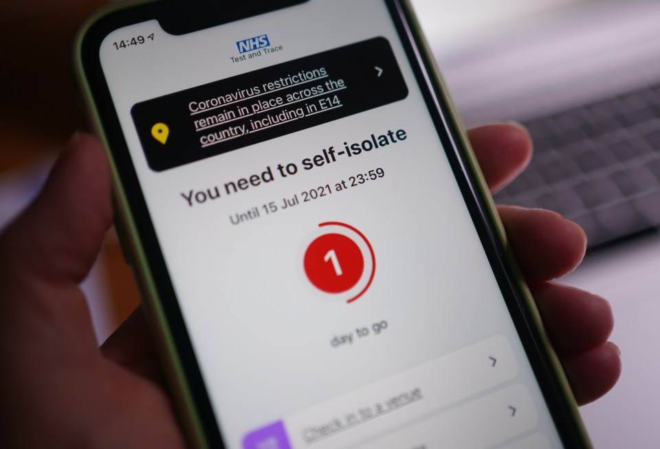 Fewer people will be told to self isolate by the NHS app