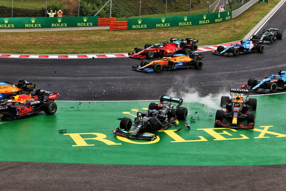 Verstappen was left fuming after being a victim of the race's chaotic crash