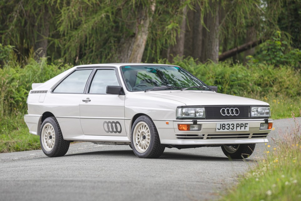 An immaculate 30-year-old Audi Quattro has sold at auction for a record £163,125