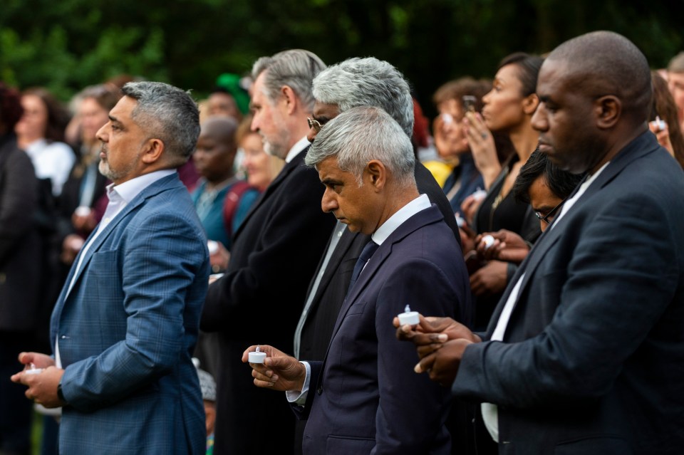 London Mayor Sadiq Khan was also among those to pay his respects