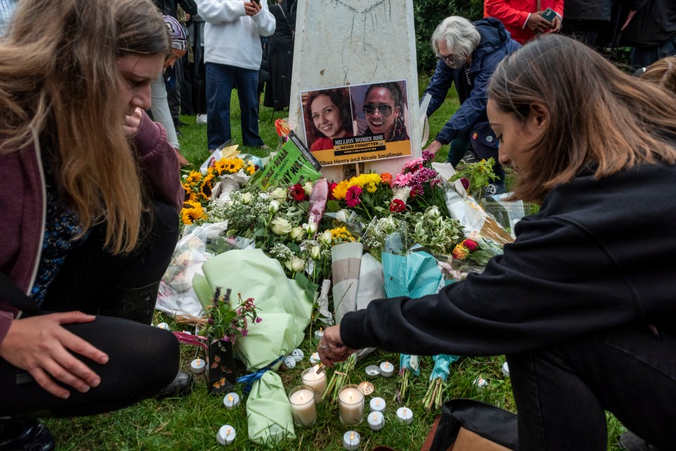 Those in attendance were encouraged to “light a candle for all the women threatened on our streets and lost to male violence”