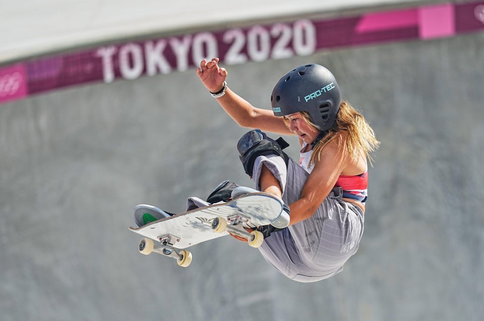 Sky Brown became Britain's youngest Olympic medallist after a stunning performance in the women's park skateboarding event