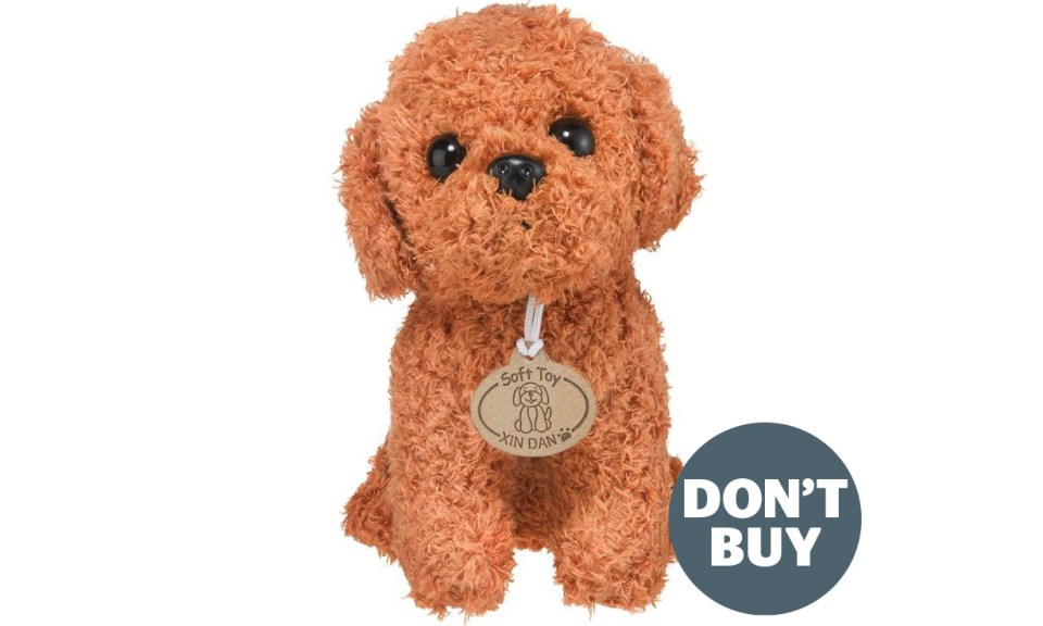 This dog toy may look cute but the choking hazards present are extremely dangerous