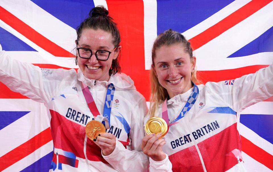 Laura Kenny and Katie Archibald won the women’s Madison event