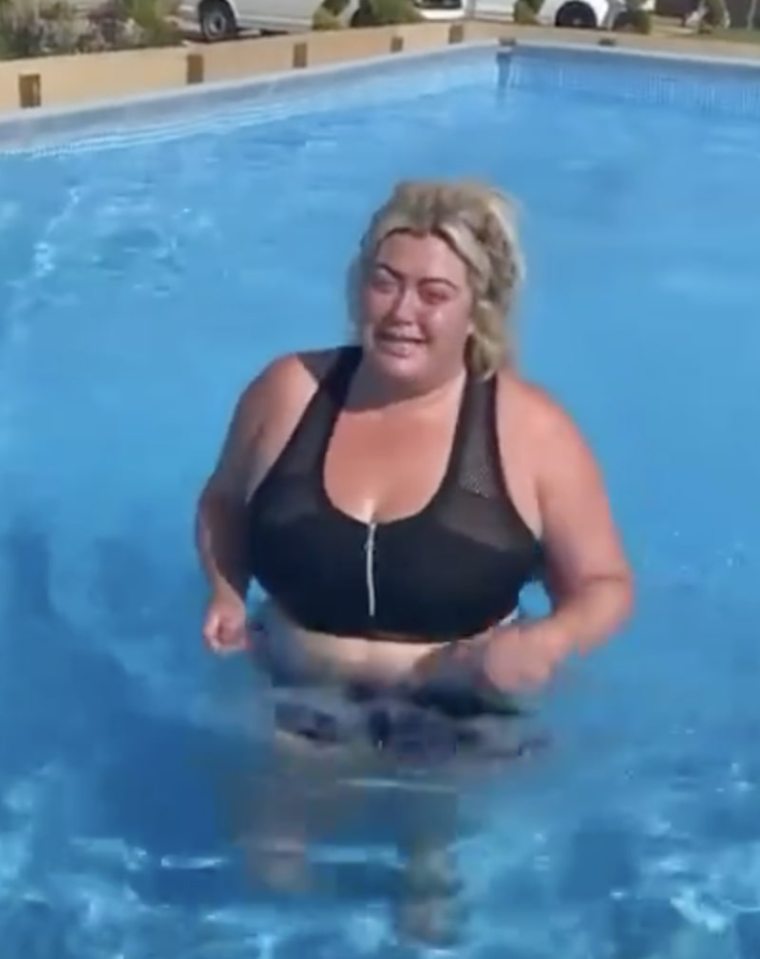 Gemma Collins showed off her trim figure in a two-piece