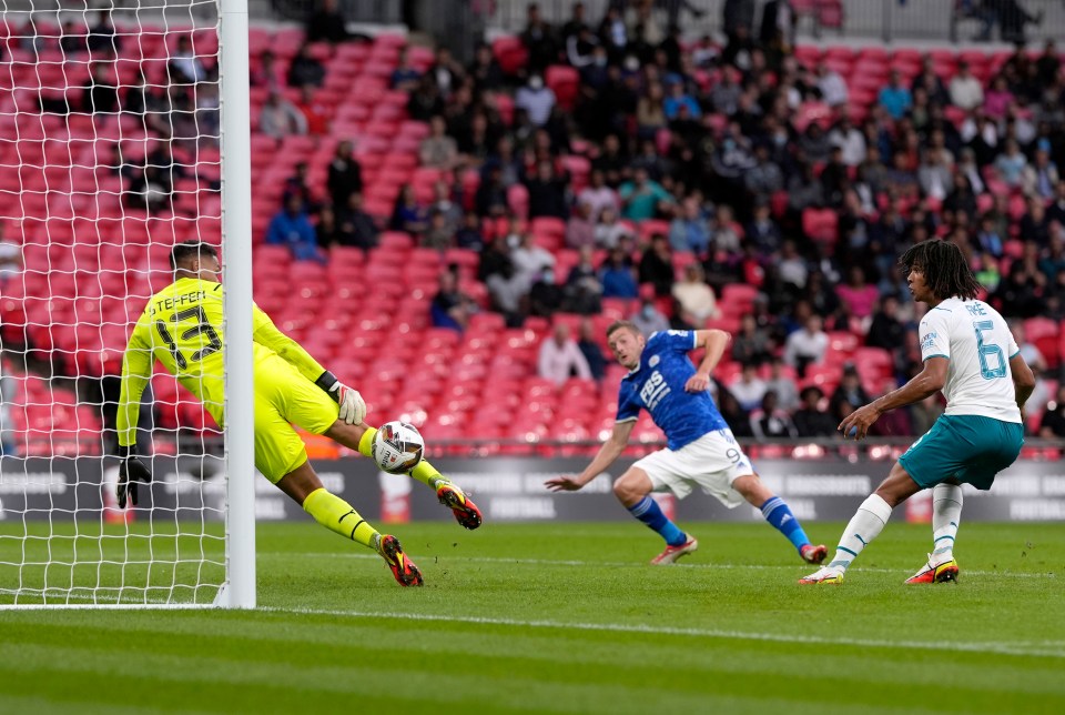 Zack Steffen had earlier made a series of strong saves to ensure Man City didn't slip behind