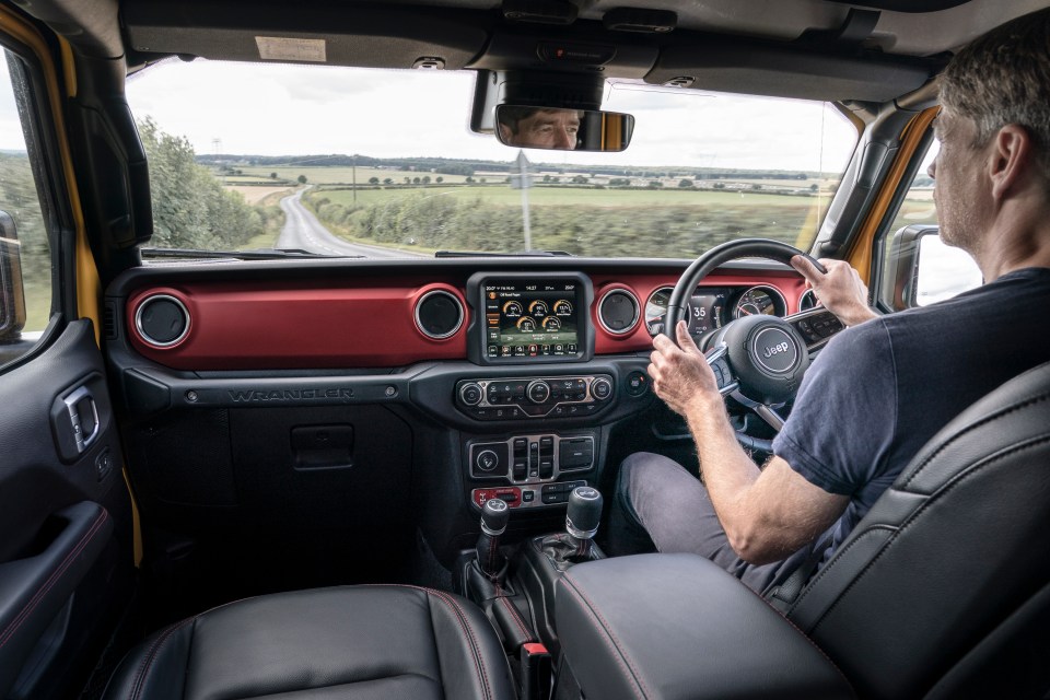 Whip off the roof and doors, flip down the windscreen, and you’re sat in an authentic US Army jeep