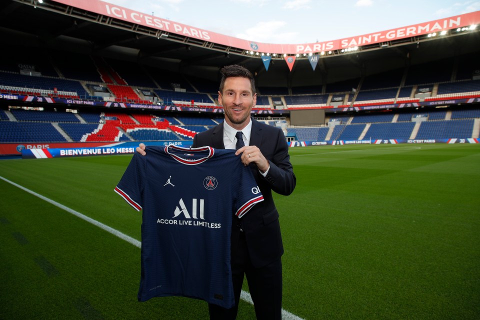 Lionel Messi was presented as a Paris Saint-Germain player on Tuesday