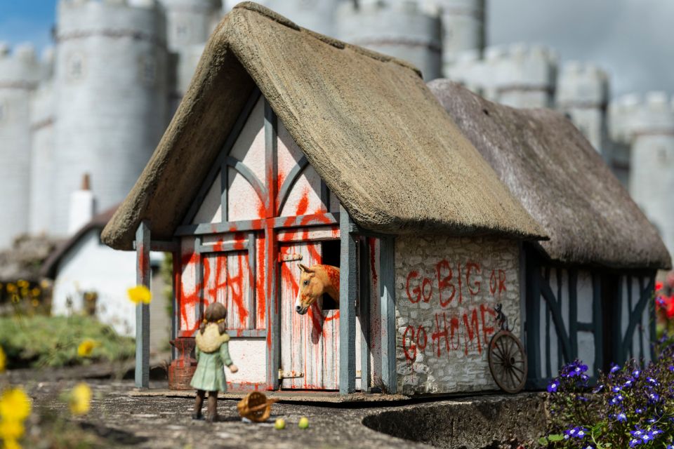 He left his signature tag on a barn in the Merrivale Model Village in Great Yarmouth