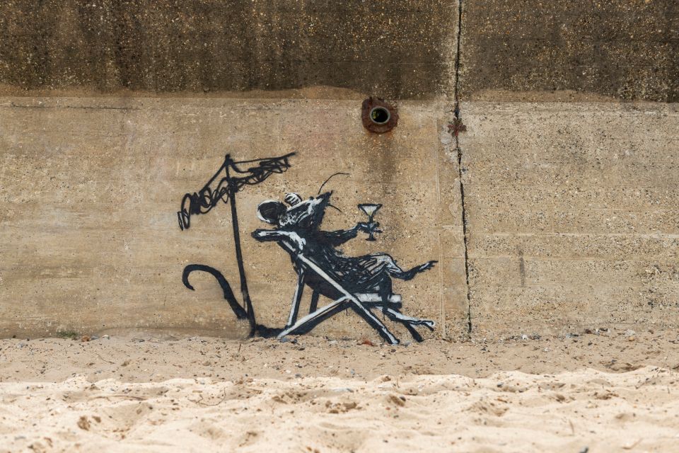 Banksy claimed responsibility in a video titled 'A Great British Spraycation'