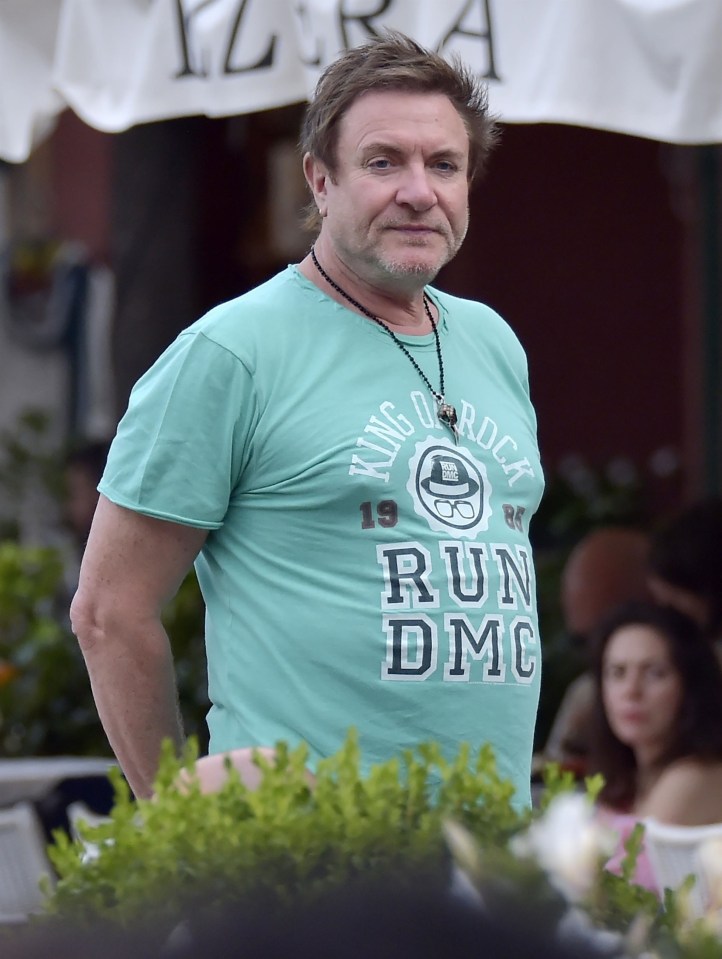 Famous 80s pop singer Simon Le Bon was spotted enjoying a holiday