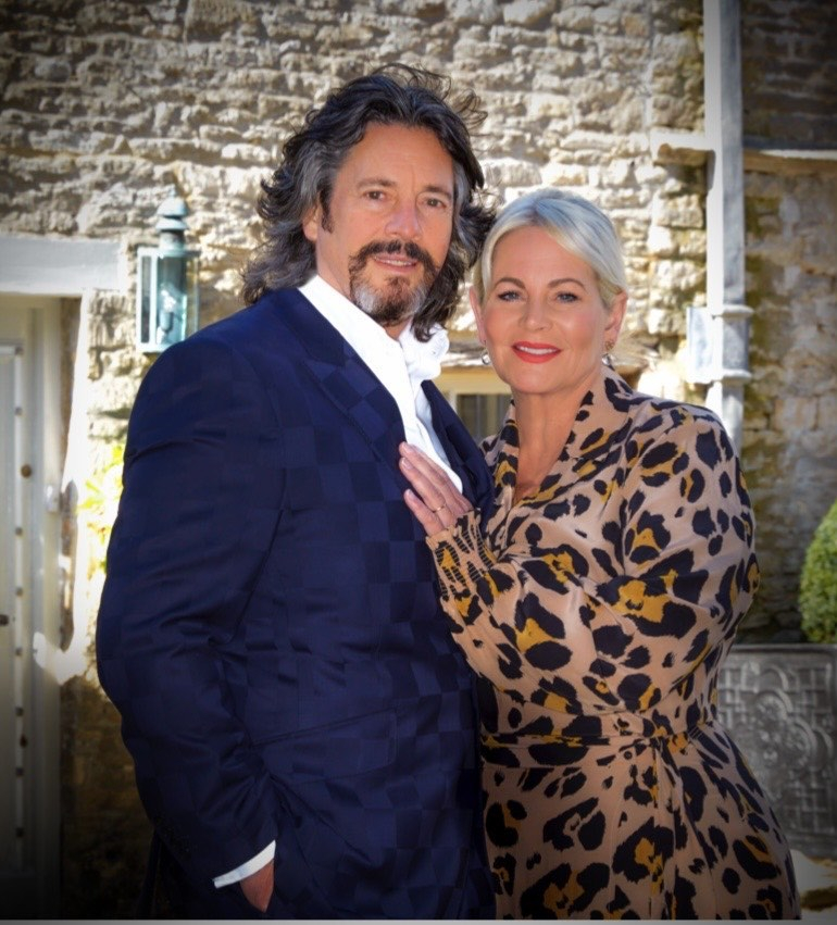 Laurence Llewelyn-Bowen and his wife Jackie at their stunning home