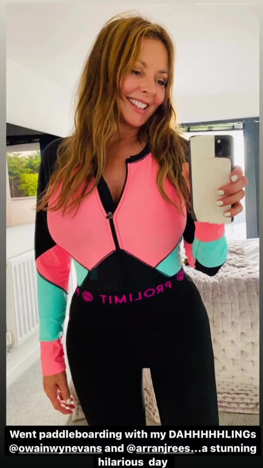 Carol Vorderman looked amazing in her wetsuit