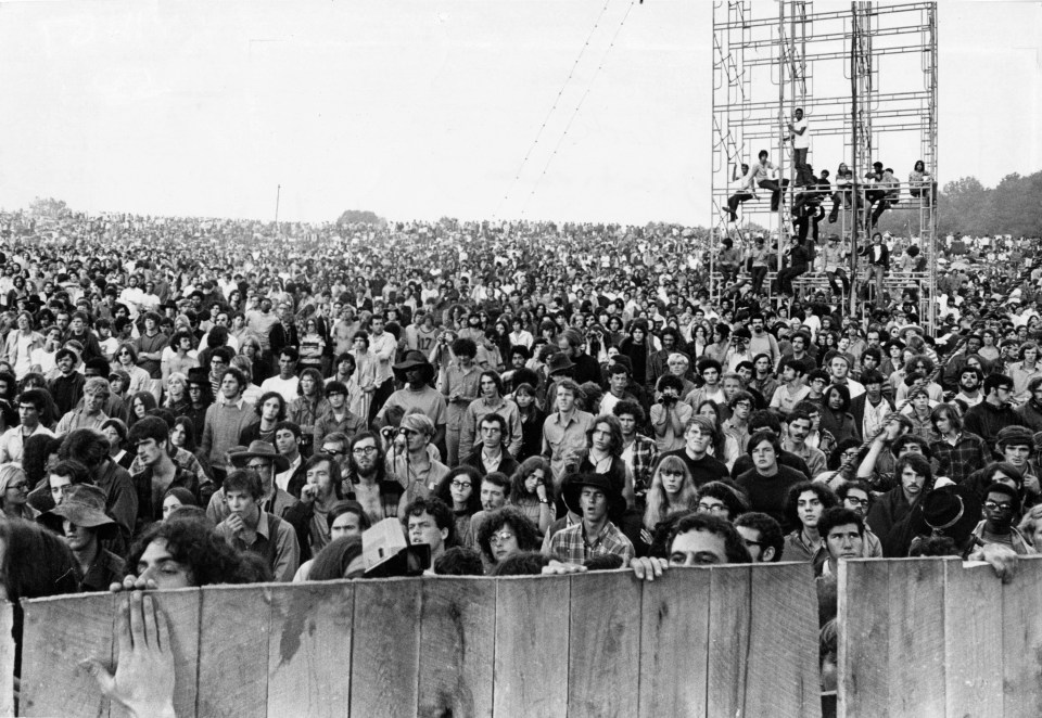 Some 400,000 people attended the legendary event from August 15 to 18 in 1969