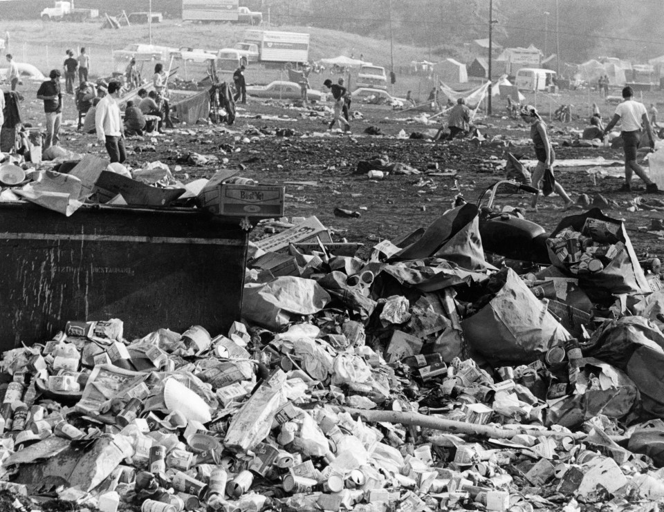 Piles of rubbish mount at the site