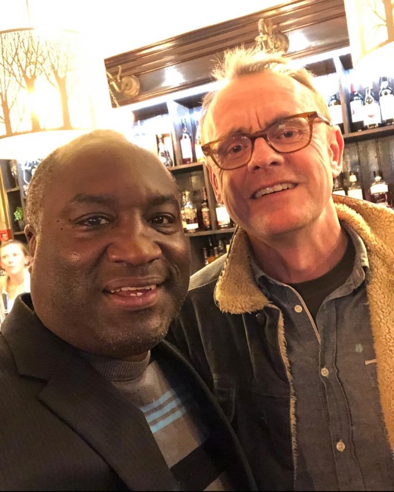 Sean is seen posing at a Pub in Harlesden in 2019