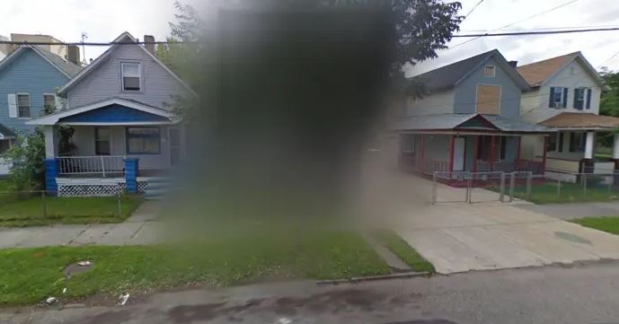 This image is often used as an example of when Google Street View blurs out a location