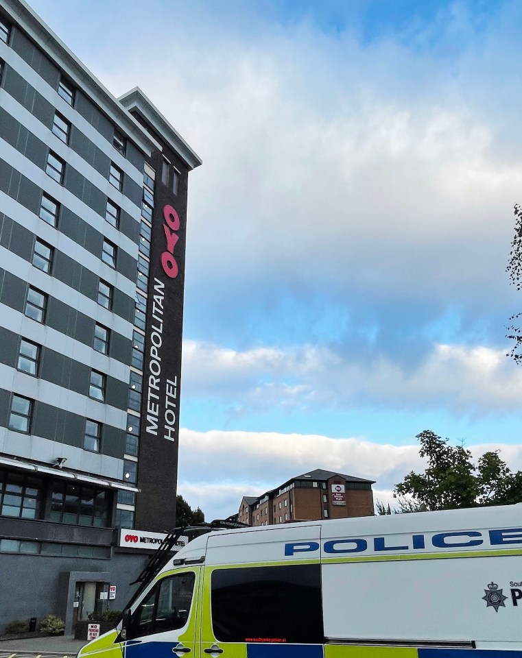 Cops were scrambled to the hotel in the city centre around 2.30pm on Wednesday