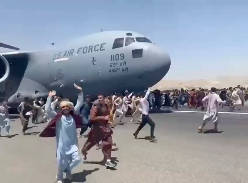 Thousands have been trying to flee the Taliban from Kabul airport