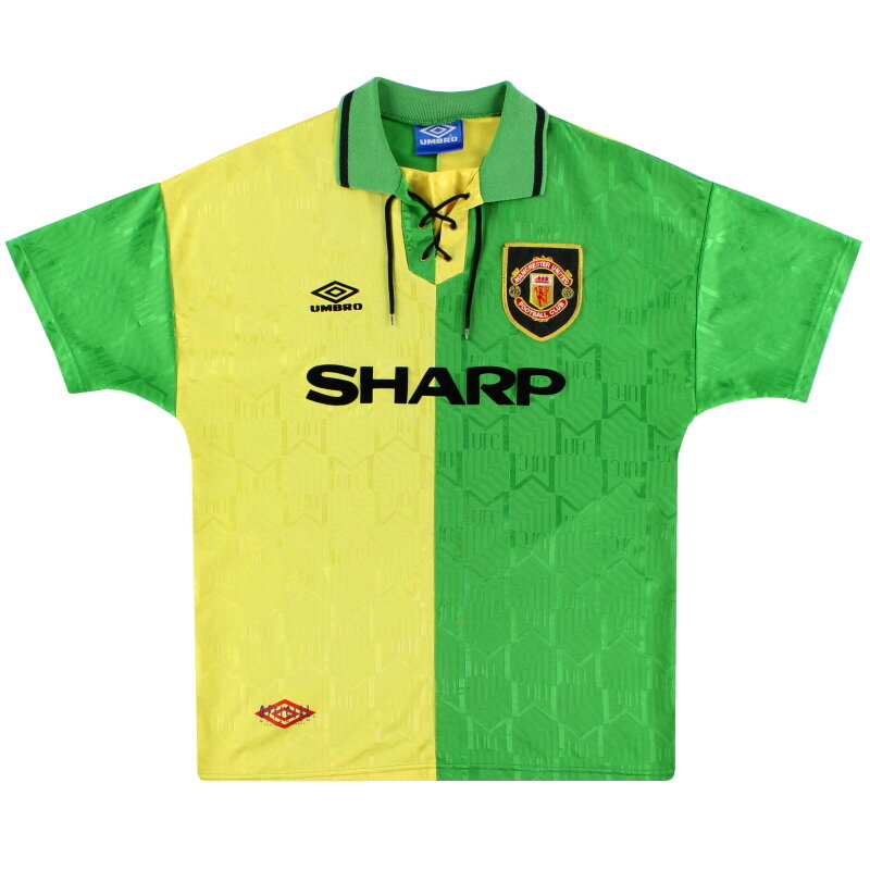 This gold and green number was a throwback to United's days as Newton Heath