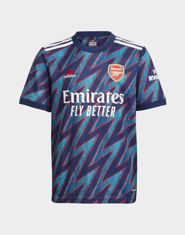 Arsenal's third kit is a throwback to a 90s jersey worn by legend Dennis Bergkamp