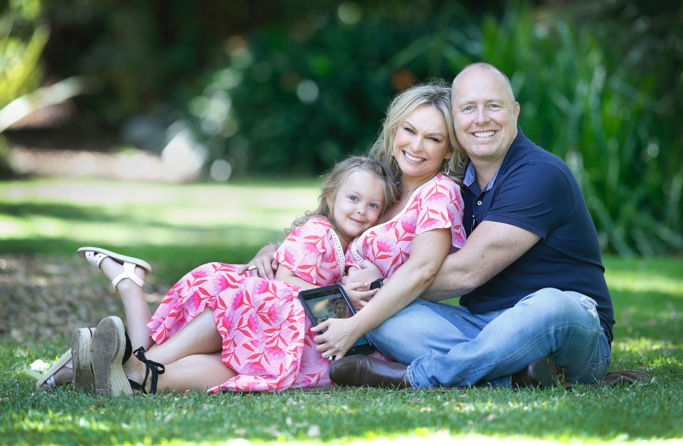 Mel and her husband Gareth Brisbane completed their family with daughter Madison, now six