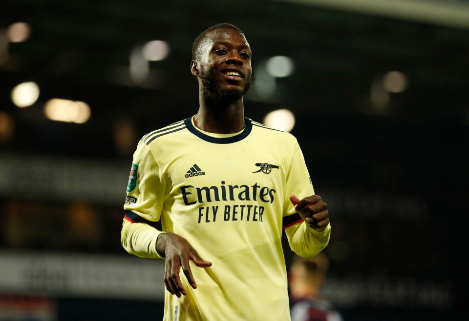 Nicolas Pepe was in top form and found the target in the first half