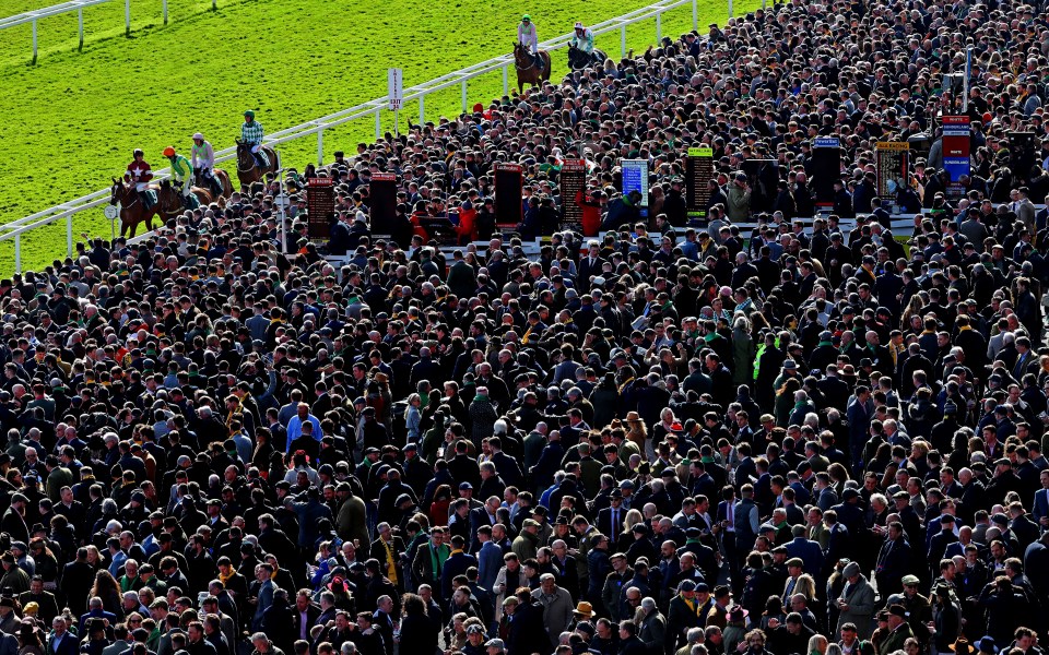 Huge crowds at Cheltenham Festival on Day 1 in March 2020 as the Covid pandemic was announced and a worldwide shutdown was ordered