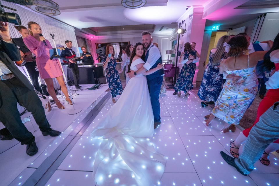 The couple had their first dance to Christina Perri's A Thousand Years