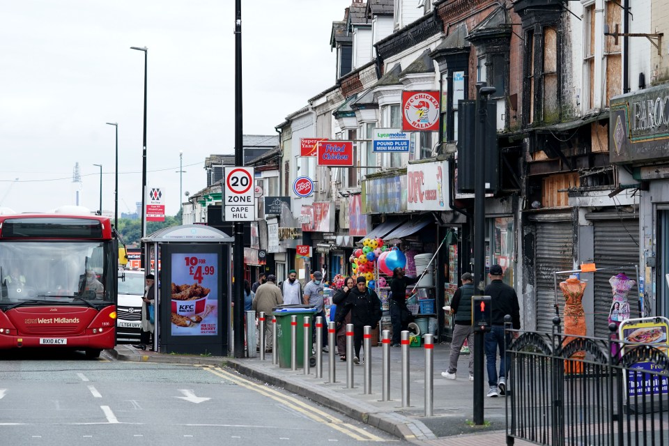 The car was dumped behind a chicken shop in Smethwick