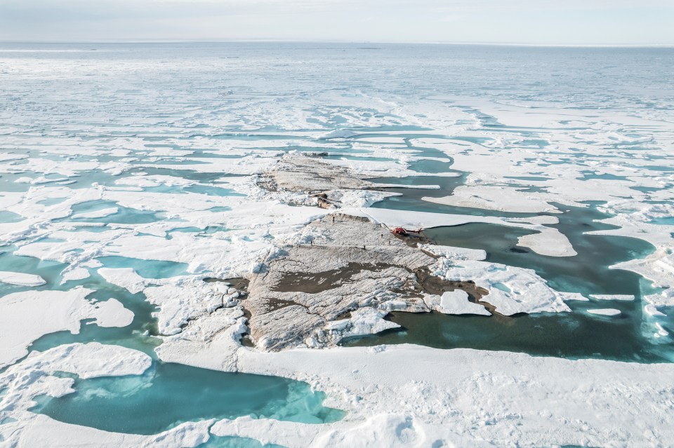 The island is off the coast of Greenland