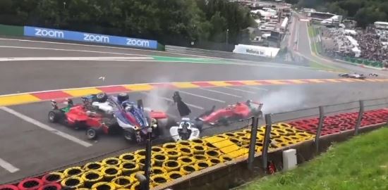 Several W-Series drivers were involved in a huge crash at Spa