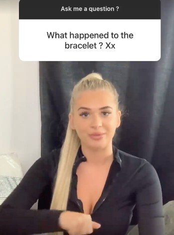 Liberty Poole has replaced Jake Cornish's bracelet with one that the Love Island girls gave her