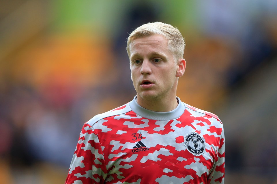 Van De Beek's been at United since last summer and has hardly played any matches