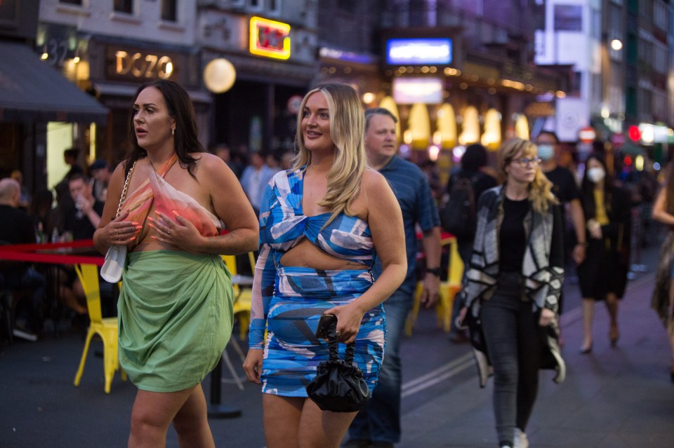 Revellers got dressed up for their nights out on the town