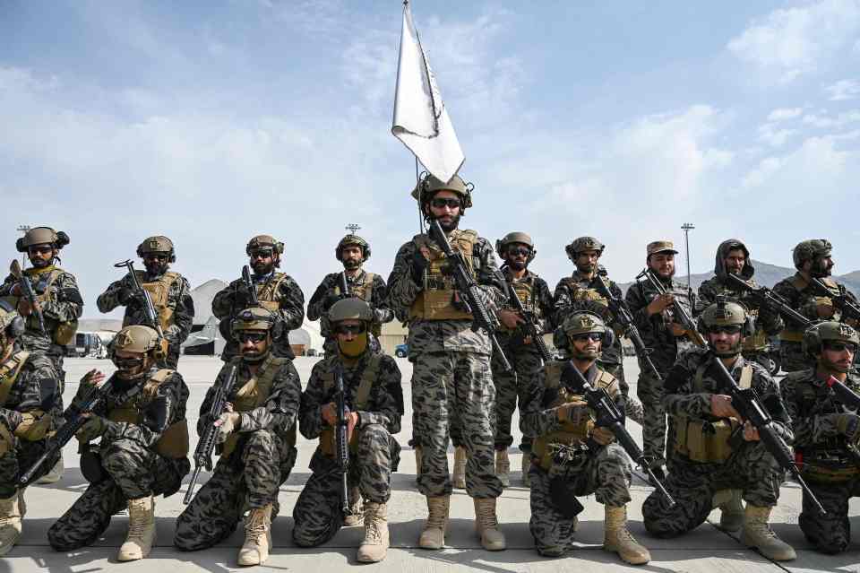 Taliban special forces takeover Kabul airport after the US withdrawal yesterday